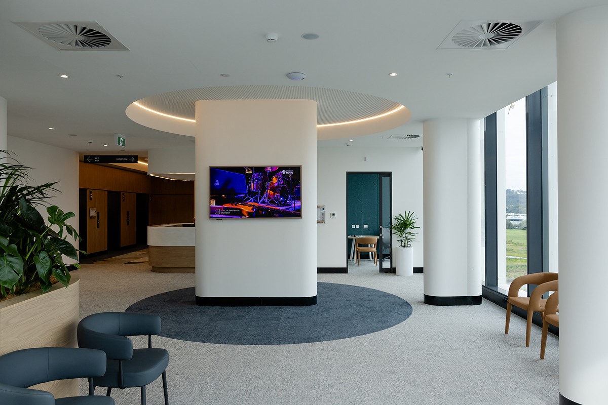 The reception and admissions area at Maroochy Private Hospital