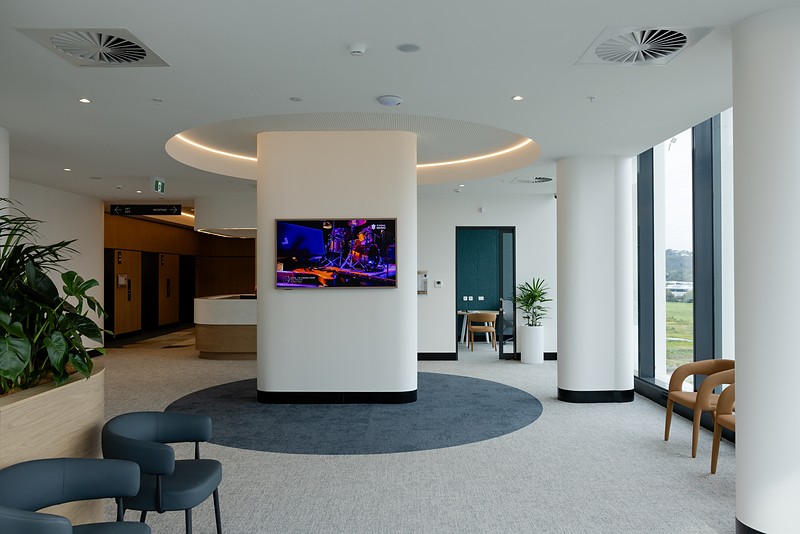 The reception and admissions area at Maroochy Private Hospital