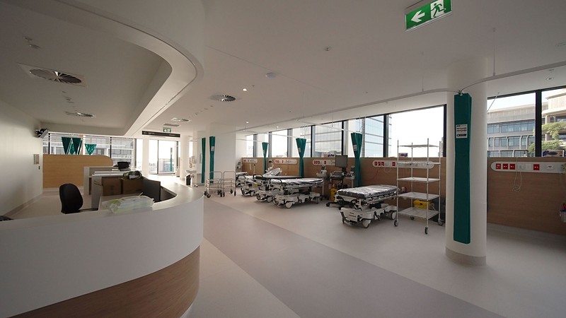 The recovery room at Maroochy Private Hospital, where patients wake after surgery