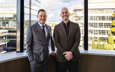 Professor Rodda and Dr Joe Coory in the Maroochy Private Hospital rooms