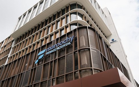 The facade of Maroochy Private Hospital